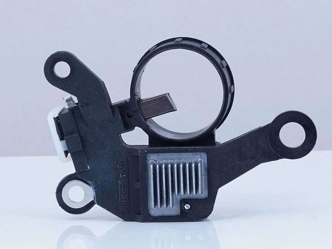 Lucas-TVS branded alternator voltage regulator with brush box